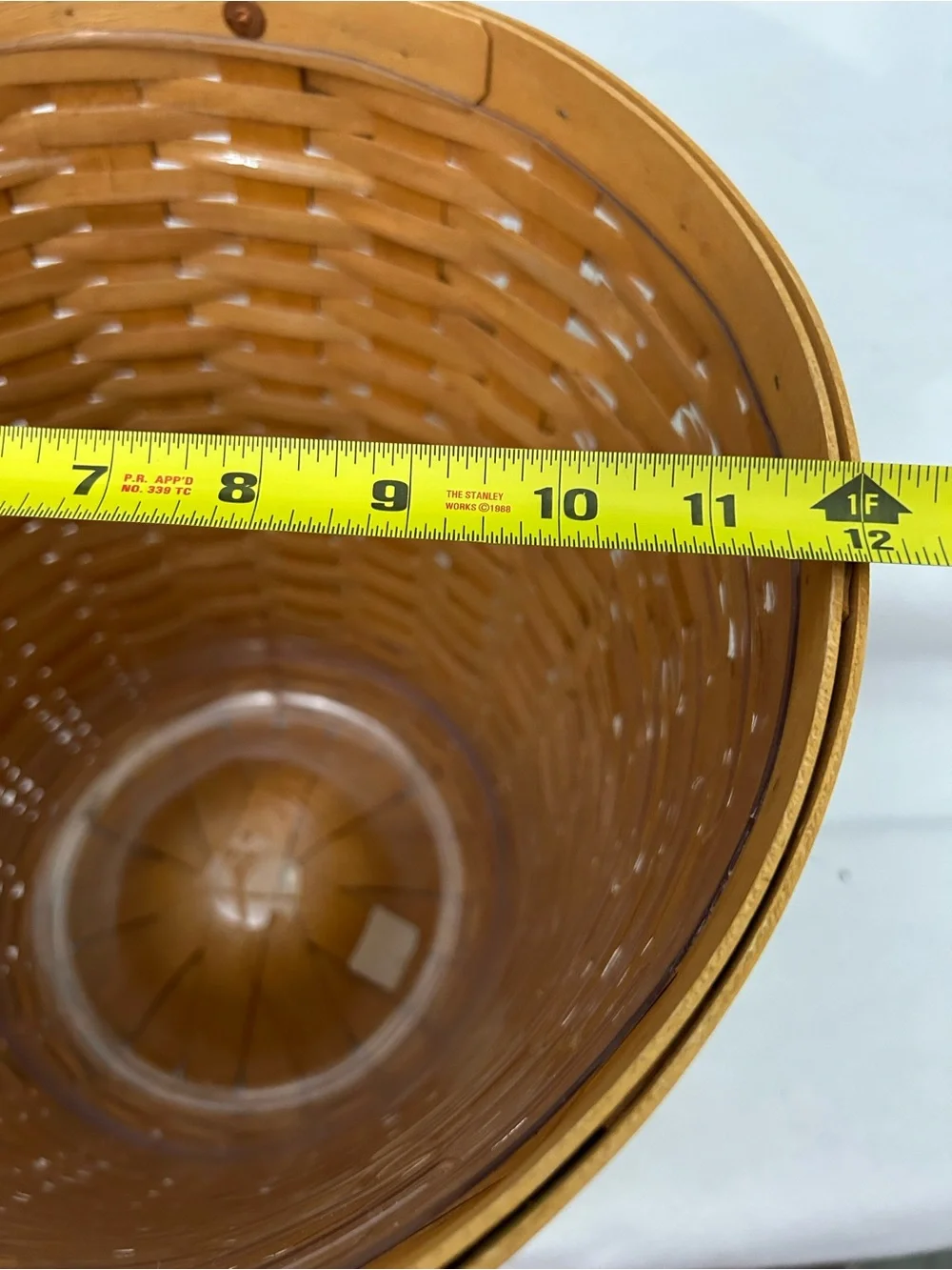 Longaberger 2001 Hostess Banker’s Waste Basket
